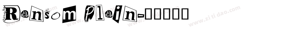 Ransom Plain字体转换